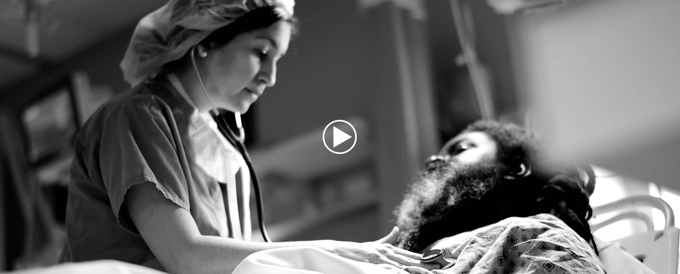 Video Frame of a Nurse taking care of a patient