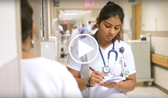 Video frame from a video of Nehel Gaya, Nursing Resident