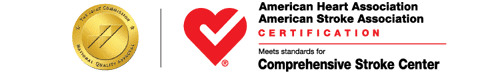AHA and ASA Comprehensive Stroke Center certification logo