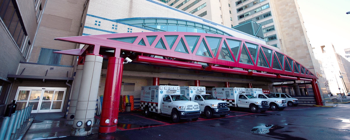 Entrance to the emergency room