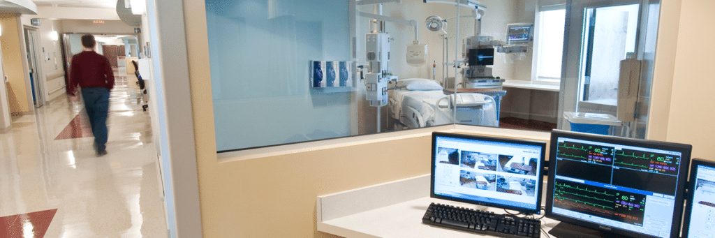 Nurses station - facing patient room